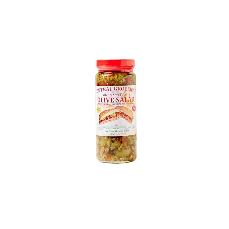 Central Grocery Hot & Spicy 16 Ounce Olive Salad (1