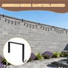 Adjustable Outdoor Light Hooks, 5pcs No Drill Metal Hangers for