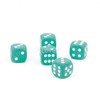 WeLoveBeads W6 Cube (16 mm) in Green Transparent Matte /