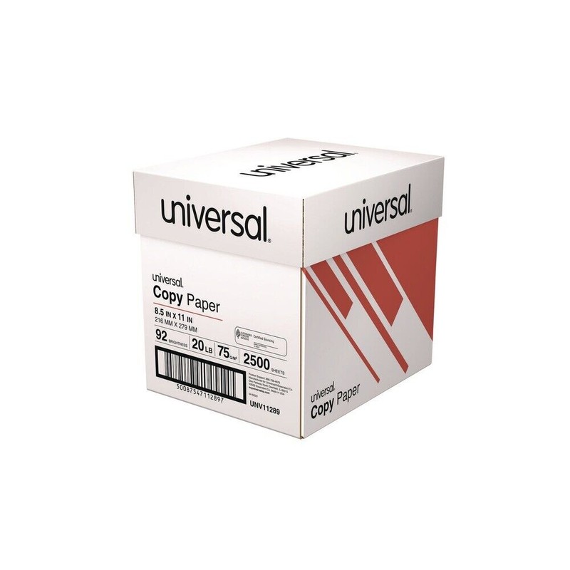 Universal 11289 Copy Paper Convenience Carton - White (500/RM, 5