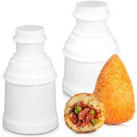 2Pcs Rice Ball Mold Mini Kitchen Decor Meat Ball Making Tool Bento Ball Press Kit - Meatball Scoop Ball Maker Rice Crispy Treat Mold Cone, Round Ball Scoop Kitchen Food Decor