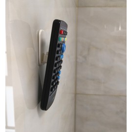 Excelity Set of 4 Remote Controller Wall Hook Holder with Self Adhesive