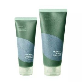 Isntree 이즈앤트리 머그워트 카밍 클레이마스크 200ml +100ml 각질케어 Isntree Mugwort Calming Clay Mask 200ml + 100ml Dead Skin Care [One set]