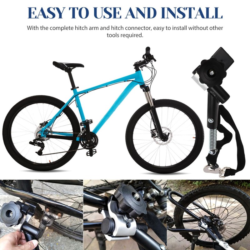 CLISPEED Trailer Plug Bicycle Trailer Hitch Large Linkage Path Bicycle