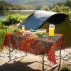 YuChiSX Boho Outdoor Table Cloth Rectangular,Mandala Wipeable Polyester Waterproof Tablecloth