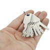 10PCS Master Keys Stainless Steel Replacement Skeleton Lock Key Set