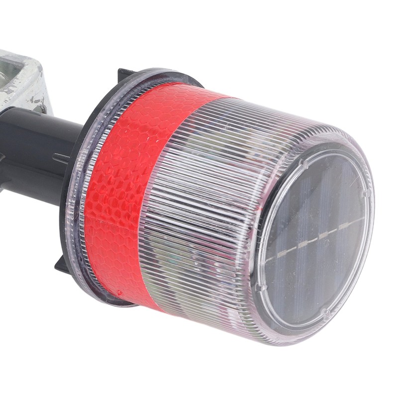 Solar Powered LED Strobe Robust Reflective Waterproof Beacon Warning Light