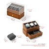 Oirlv Premium Watch Storage Box Wooden Watch Organiser with Removable