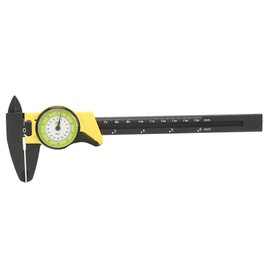 Professional 0-150 mm Plastic Vernier Caliper with Robust, Lightweight Design and Clear Readings for Precise Measurements (Yellow (imperial))