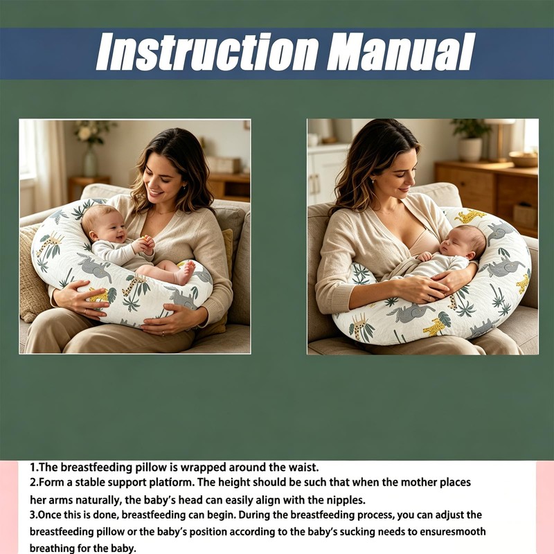 Nursing Pillow Breastfeeding Pillow Removable cover Machine washable