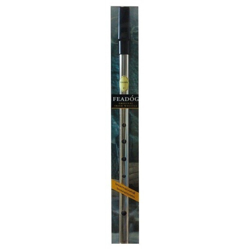 Feadóg Brass Traditional Irish Nickel Tin Whistle in the Key