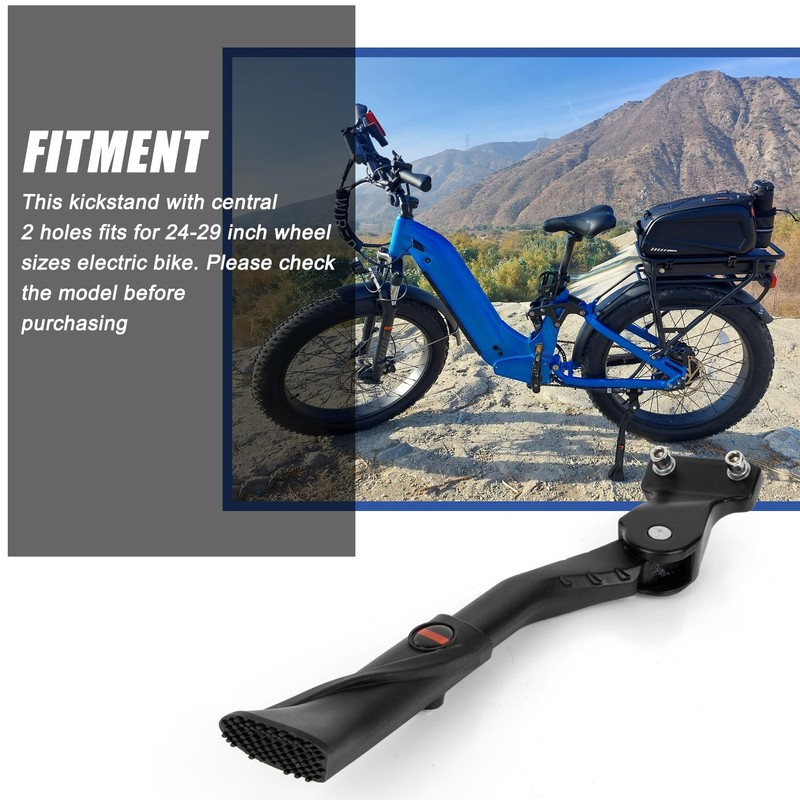 PSLER Bike Kickstand for 24"-29" Adult Bike Ebike MTB w/