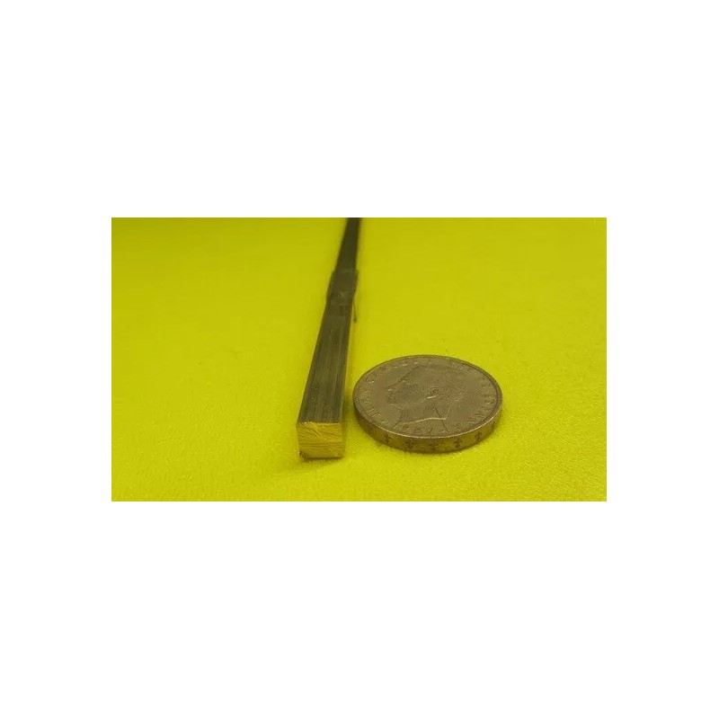 Basic 360 Brass Square Bar 1/4" Thick x 1/4" Wide