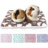 YUEPET 5 Pack Warm Guinea Pig Bed Pads Soft Guinea