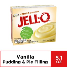 Jell-O Vanilla Instant Pudding Mix 5.1 Ounce Box (Pack of 6)