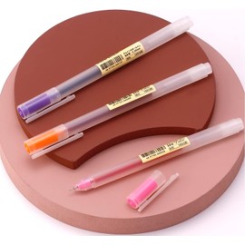 Premium Colorful Pens For Journaling Note Taking Cute Colored Pens Fine Point 0.38mm Needle Tip,Minimalist Japanese Style Gel Pens 12 Color