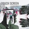 devembr Snowboarding Gloves with Wrist Guards, Ski Gloves Touchscreen, Green,
