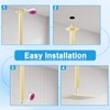 Drettyer Ceiling Mount Shower Arm with Flange 20 Inches Square