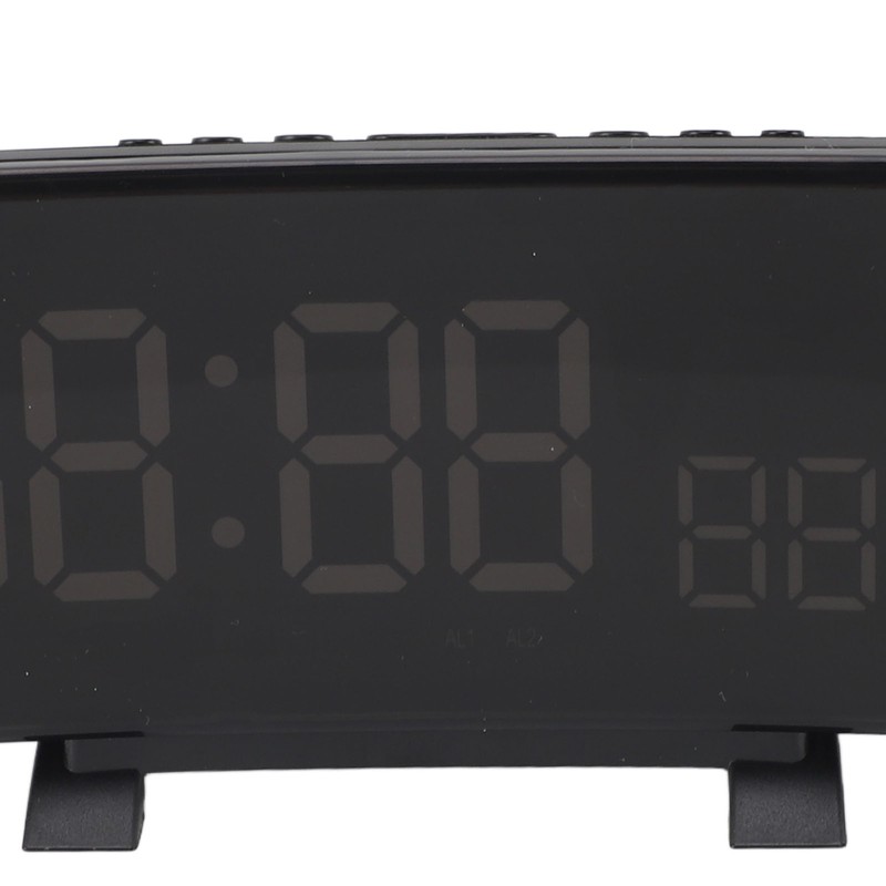 Projection Alarm Clock with 2 USB Ports LED Curved Display
