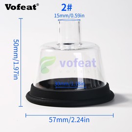 Pet Anesthesia Mask for Large Rats, Small Cats Veterinary Anesthesia Mask for Animal Hospitals (2#)