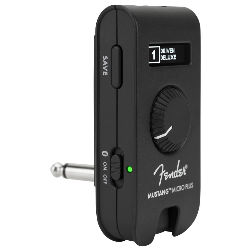 Fender Mustang Micro Plus Headphone Amplifier Bundle with Case, Austin