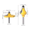 Demeras Armrest Router Bit, Woodworking Milling Cutter High Strength Stable