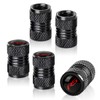 QZXIAOGU Metal Tire Valve Stem Cap Covers RS Emblem Air