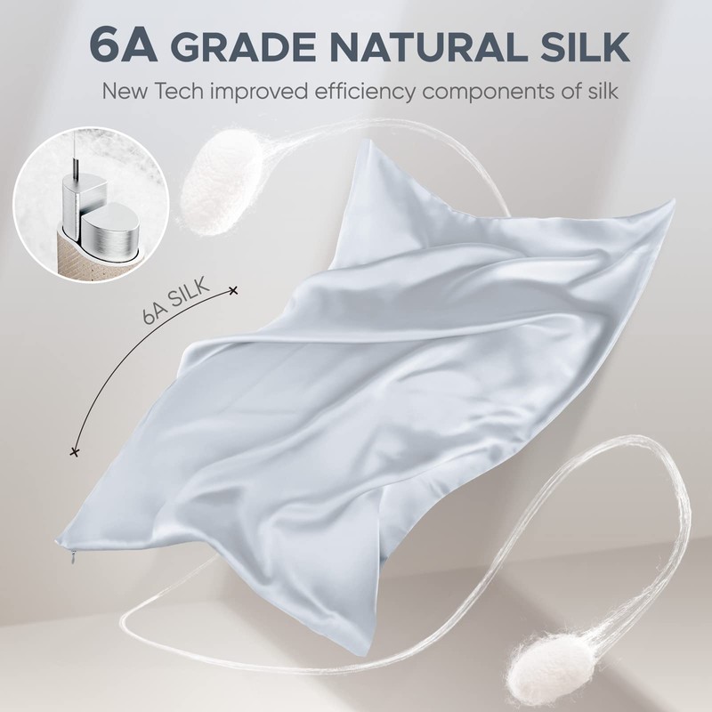 100% Pure Mulberry Silk Pillowcase for Hair and Skin -