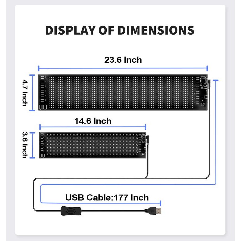 Devil Eyes Programmable LED Display – Flexible Car LED Sign