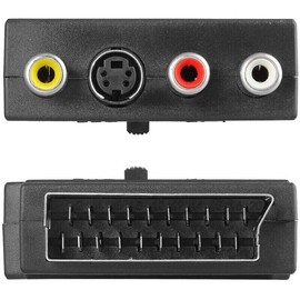 Mr. Gadget's Solutions SCART to 3 x RCA (Phono) & S-Video Adapter, Switchable Composite AV Connector Cable Adaptor Changer, Audio/Video