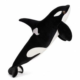 Orca Whale Plush Toy for Kids and Gifting - Lifelike Black Whale Stuffed Animal for Bedrooms, Playrooms, and Nurseries 70cm