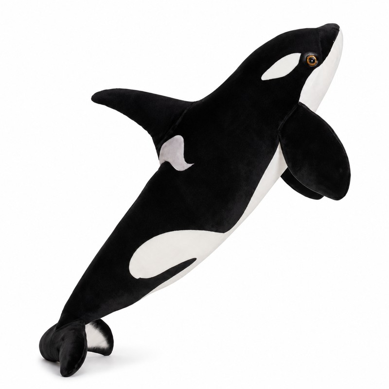 Orca Whale Plush Toy for Kids and Gifting - Lifelike
