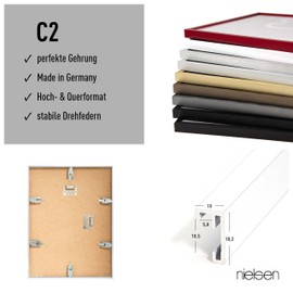 Nielsen C2 Glossy White A4/ 21 x 29.7 cm, Aluminium Picture Frame