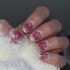 Pink Pop Magnet Handmade Nail Tips - Stiletto / 핑크팝