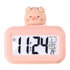 Cute Cartoon LED Screen Desktop Electronic Alarm Data Time Temperature