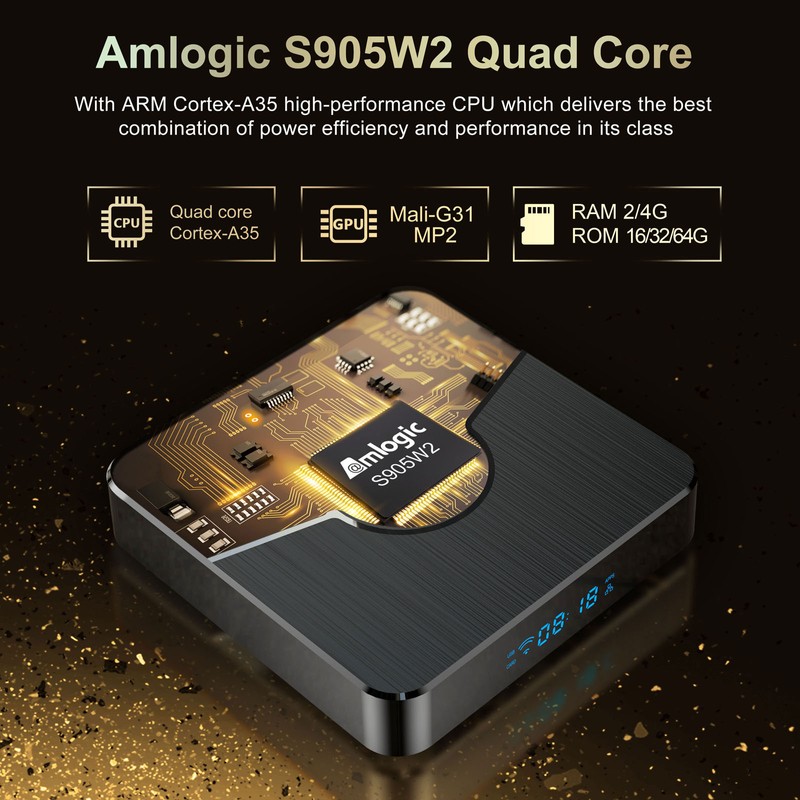 X98 Plus Android 11.0 Smart TV Box Amlogic S905W2 UHD
