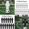 Tceapoo 26pcs Foosball Men Replacement, Soccer Player Set Football Players