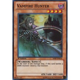 YU-GI-OH! - Vampire Hunter (SHSP-EN034) - Shadow Specters - 1st Edition - Super Rare