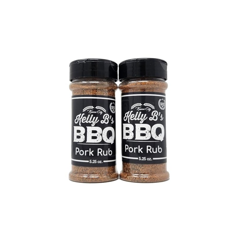 2 Pack of BBQ Pork Rub Kelly B's 5.25oz Barbecue