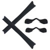 Alphax Black Replacement Nosepieces & Earsocks Rubber Kits for Oakley