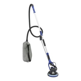 RocoReny 1250W Electric Drywall Sander, Foldable Ceiling Sander with 6 Variable Speed 800-1800RPM ＆ LED Lights, Popcorn Ceiling Removal Tool with Retractable Handle, for Sanding Walls, Floors (Blue)