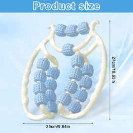 Cellulite Massagegerät, 20 Räder Cellulite Roller, Massageroller Beine Arm, Anti Cellulite Massagegerät Beine, Massage Roller für Dünnes Abnehmen, Fördert die Durchblutung, Beinmassagegerät (Blau)