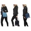 Womens Italian Real Suede Leather Fringe Tassel Shoulder Handbag Cross