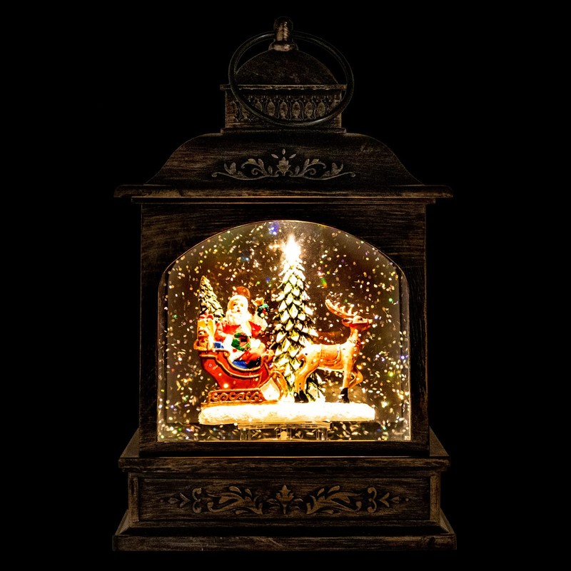 The San Francisco Music Box Company Santa on Sleigh with