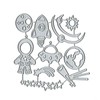 Universe Astronaut Metal Die Cuts, Universe Astronaut Decor Metal Cutting