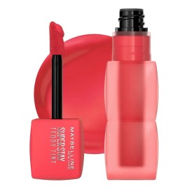 Maybelline Tinta para labios Super Stay Teddy Tint, 5ml - Tinta multiusos de larga duración, Labial efecto mate, difuminado hasta por 12H, textura suave a los labios, sin transferencias