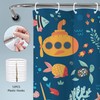 Mitpok Navy Blue Kids Shower Curtain 60Wx72H Kid Ocean Summer