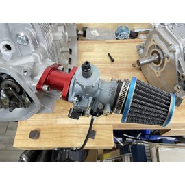 KANECJDL VM26 30mm PZ30 Carburetor Mainfold Intake Inlet Pipe Air Filter for Predator 301cc 420cc 13hp 15hp Engine Mini Bike Go Kart Black