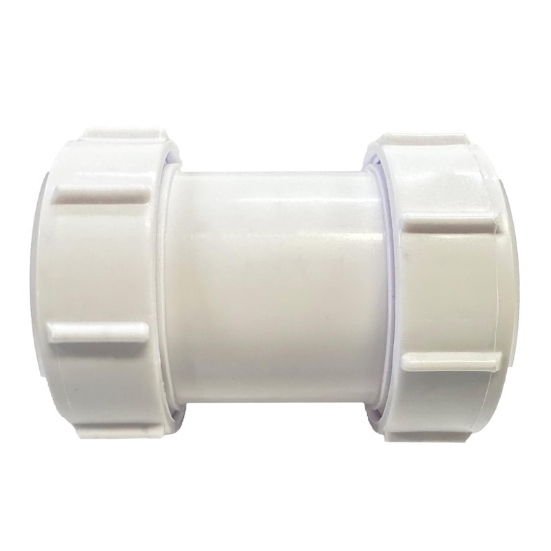 Straight Pipe Connector SENRISE 40mm PVC Pipe Connector Compression Joiner