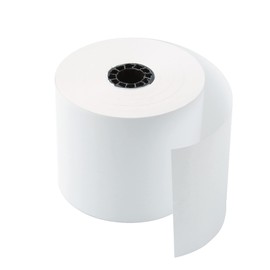 Office Depot Single-Ply Paper Rolls, 2 1/4in. x 130ft., White, Pack Of 12, 108862